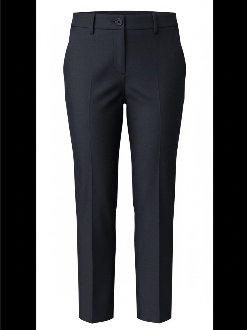 LOFT Straight-Leg Tailored Pants in Black